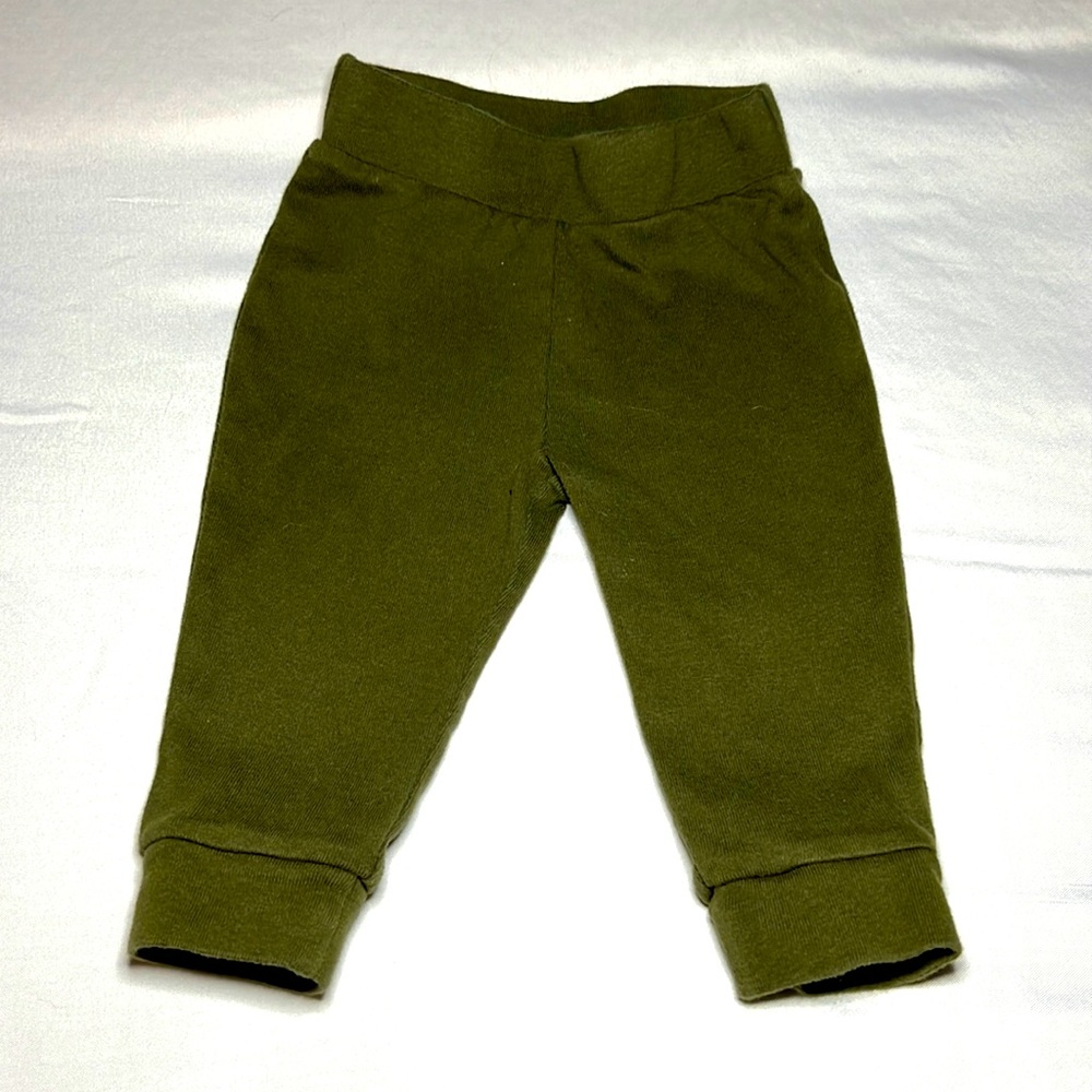 Old Navy Olive Green Pull On Pants - 6-12 Months